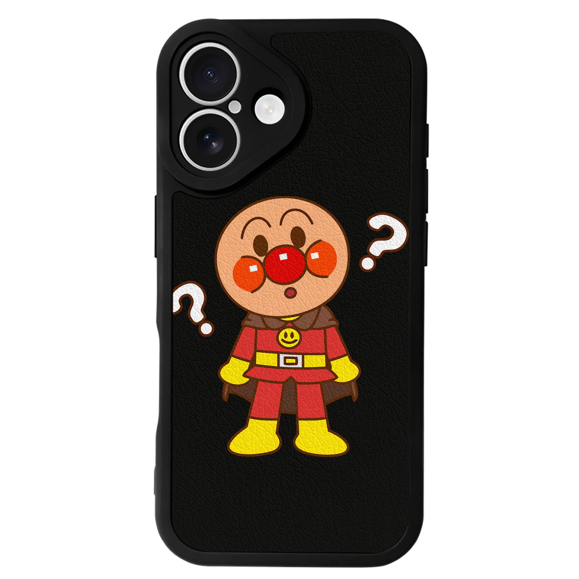 （画像用） アンパンマン Anpanman 【iPhone 16シリーズ対応】シリコンスマホケース（レザー調） 材質：シリコン
